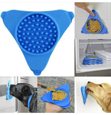 Dog Cat Suction Cup Licking Pad Slow Feeder Soft Silicone Mat Pet Accessories